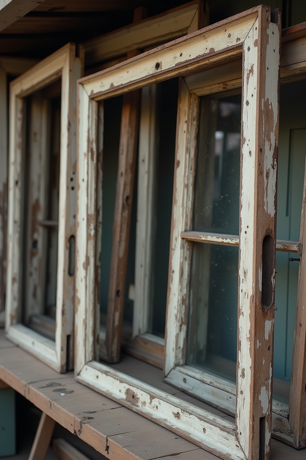 8 Alte Fensterrahmen als Fotorahmen Ideen