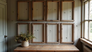 Alte Fensterrahmen als Fotorahmen-Titel