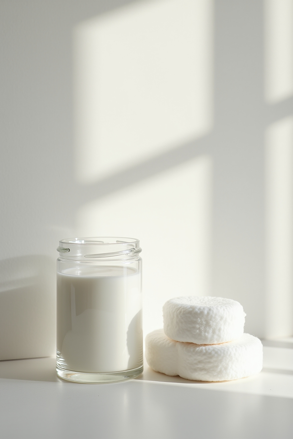 8 Apothekergläser für Wattepads im Bad