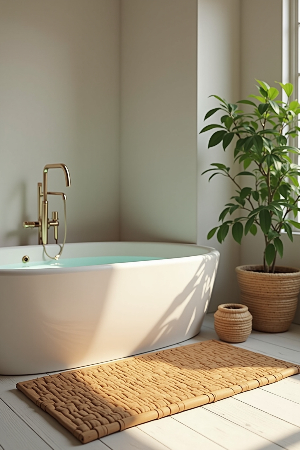8 Badematte aus Bambus Ideen für dein Bad