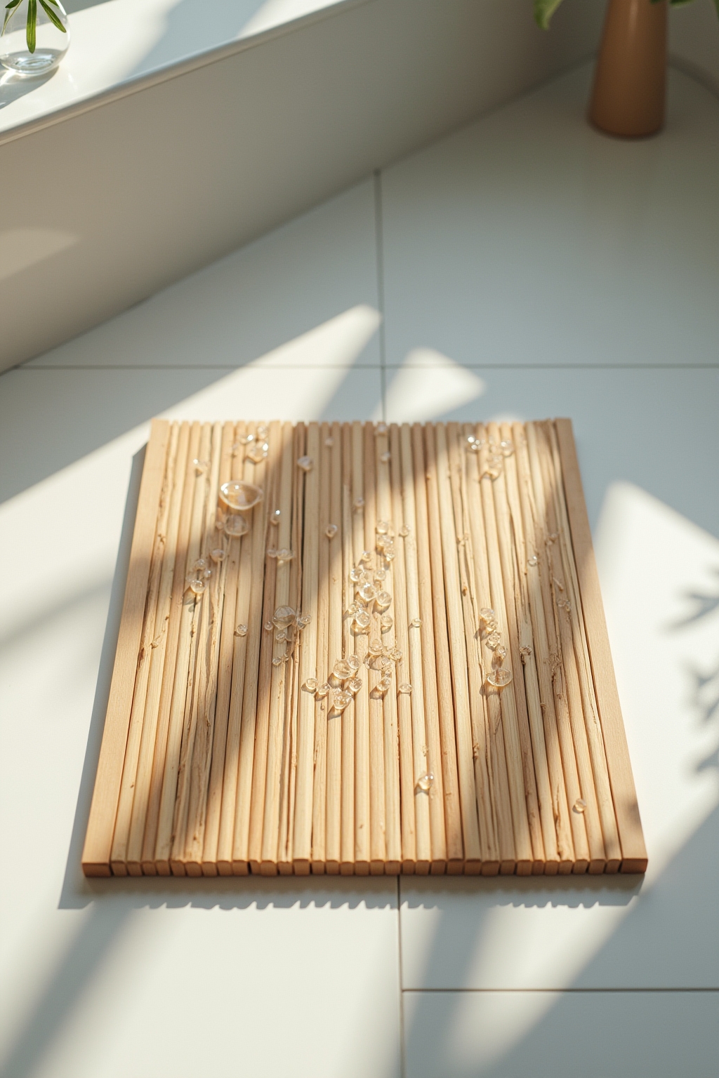 8 Badematte aus Bambus Ideen für dein Bad