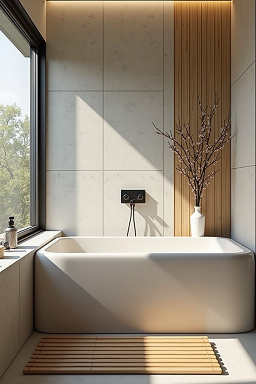 8 Badematte aus Bambus Ideen für dein Bad