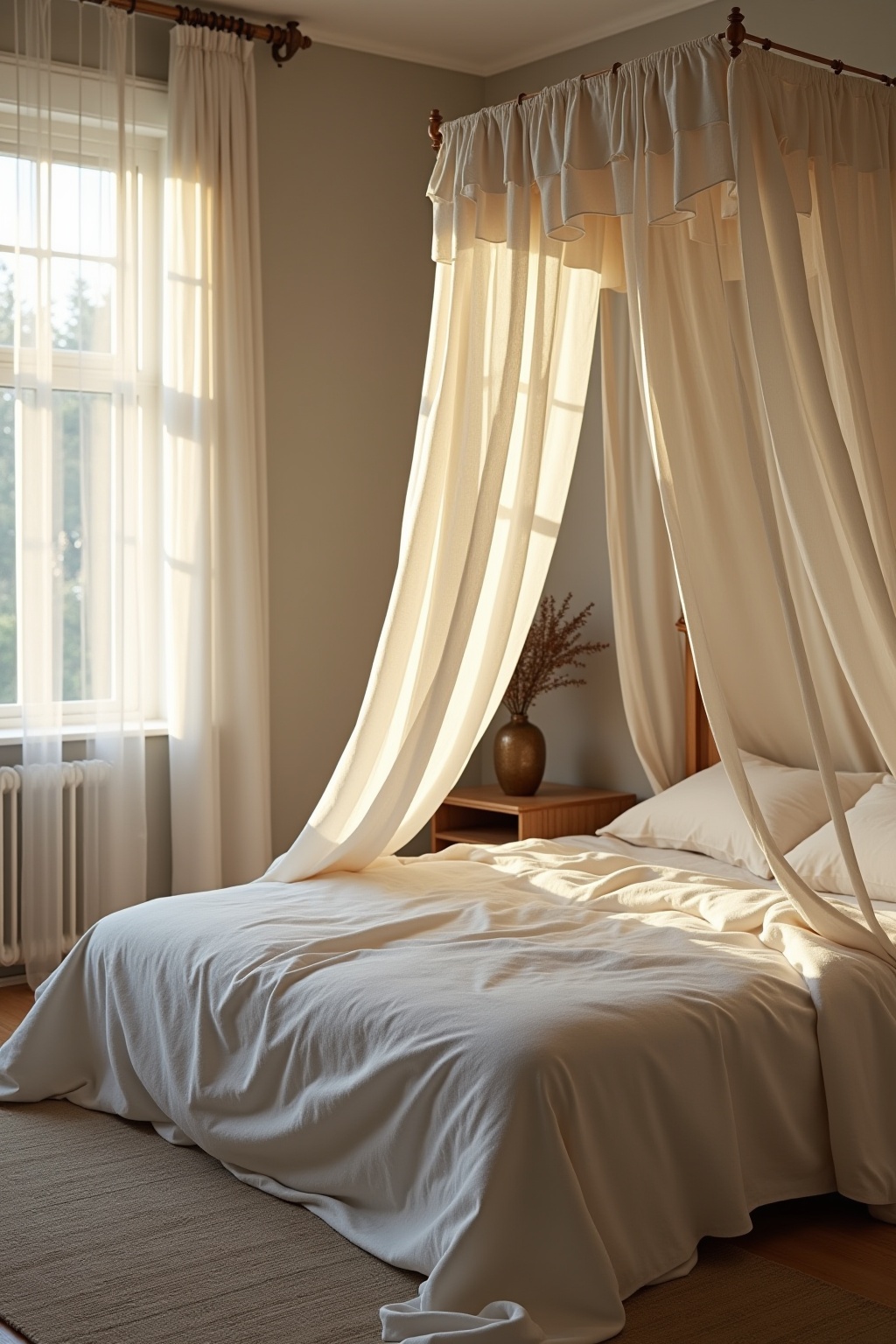 Baldachin aus Tüll oder Leinen Ideen