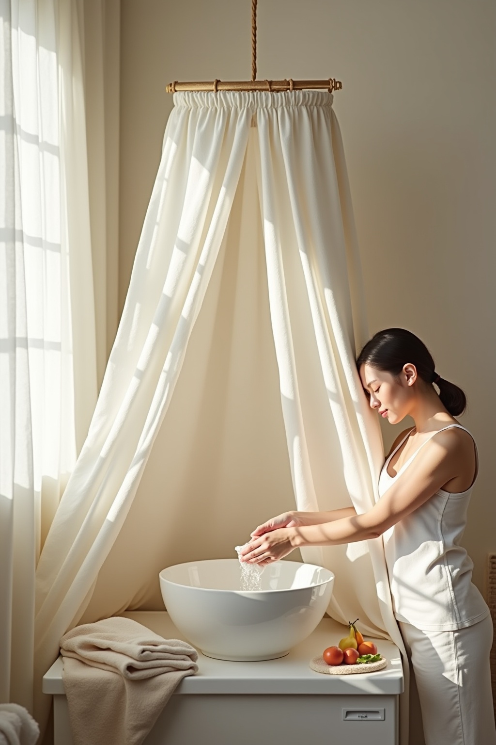 Baldachin aus Tüll oder Leinen Ideen