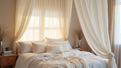 Baldachin aus Tüll oder Leinen-Titel