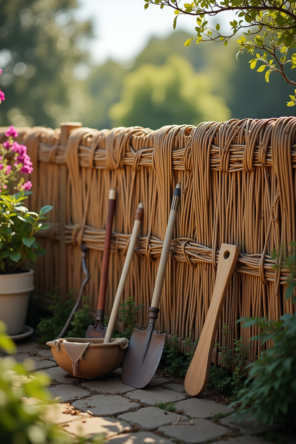 8 Balkon-Sichtschutz aus Weidematten Ideen