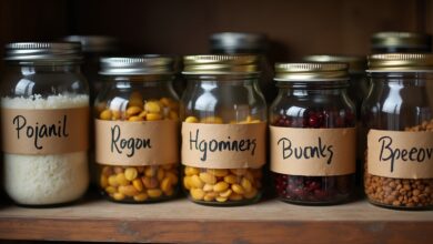 Beschriftete Vorratsgläser (Dymo-Stil)-Titel