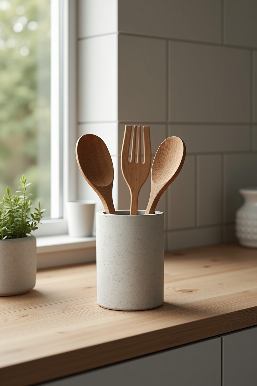 Besteckhalter aus Beton für dein Zuhause