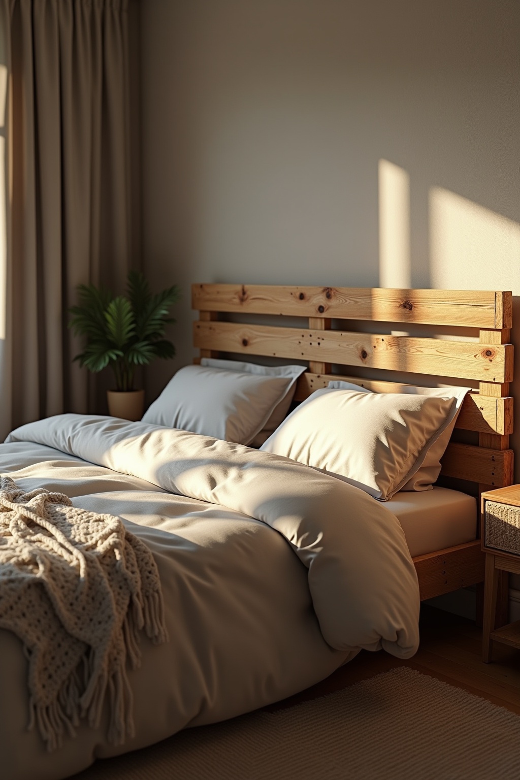 Betthaupt aus alten Paletten Ideen