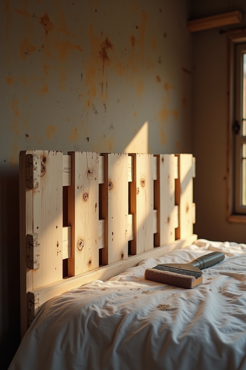 Betthaupt aus alten Paletten Ideen
