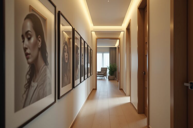 8 Bilderleiste für schmale Flure Ideen