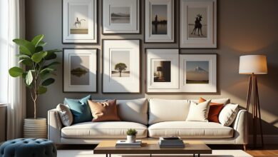 Bilderwand im Gallery-Wall-Stil-Titel