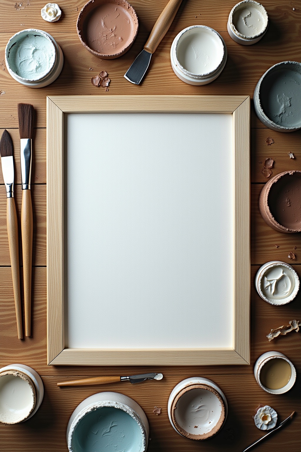 8 DIY Leinwand mit Strukturpaste Ideen