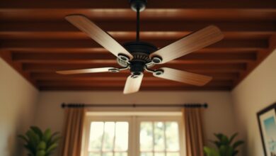 Deckenventilator im Kolonialstil-Titel