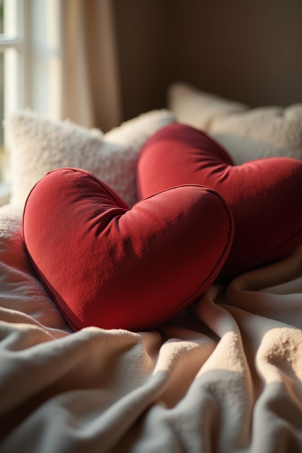 8 Dekokissen in Herzform für dein Zuhause