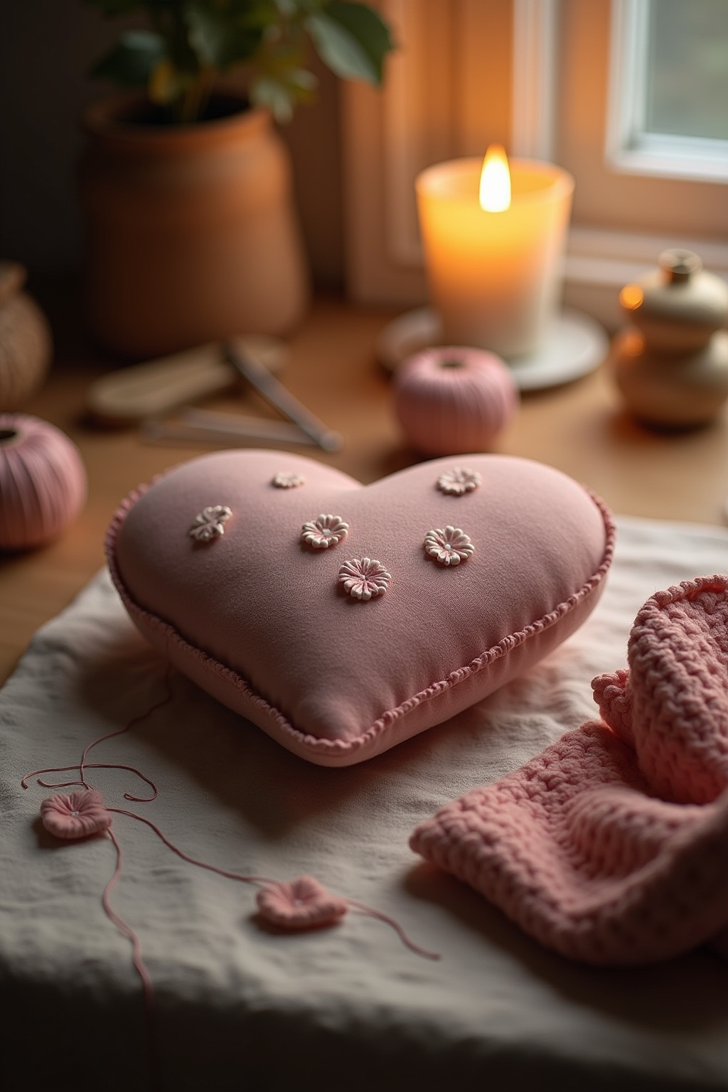 8 Dekokissen in Herzform für dein Zuhause