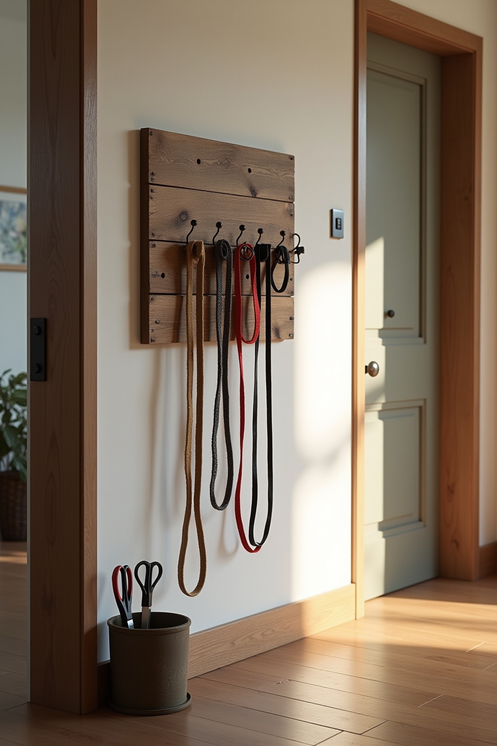 8 Dekorative Aufbewahrung für Hundeleinen