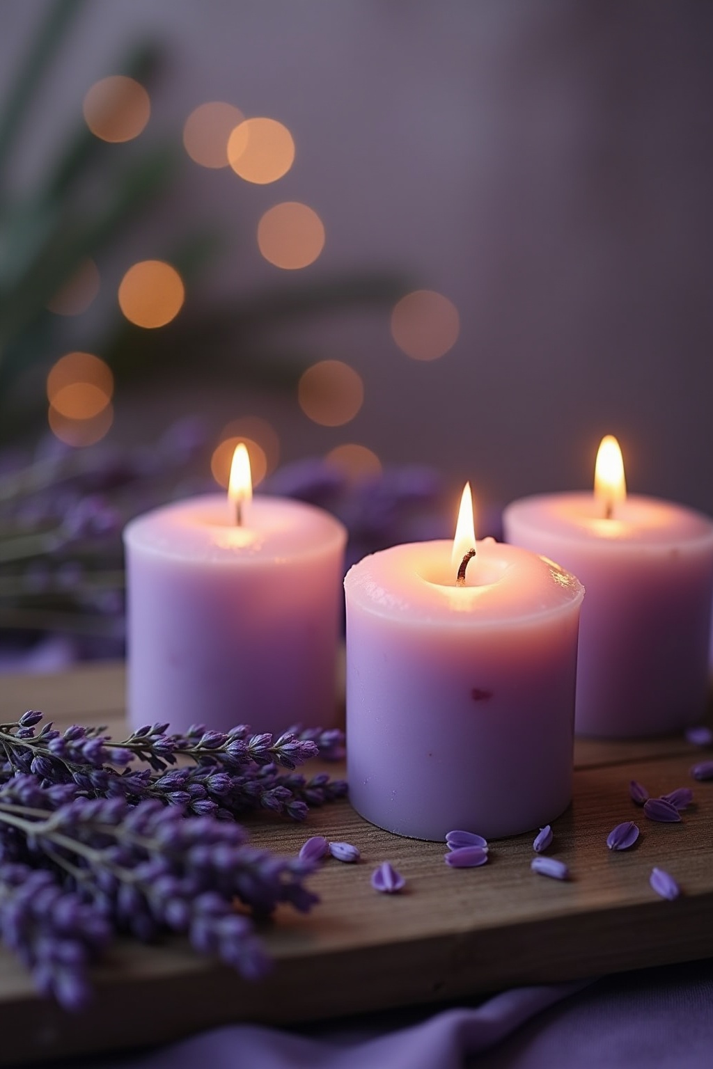 Duftkerzen mit Lavendelaroma zum Wohlfühlen