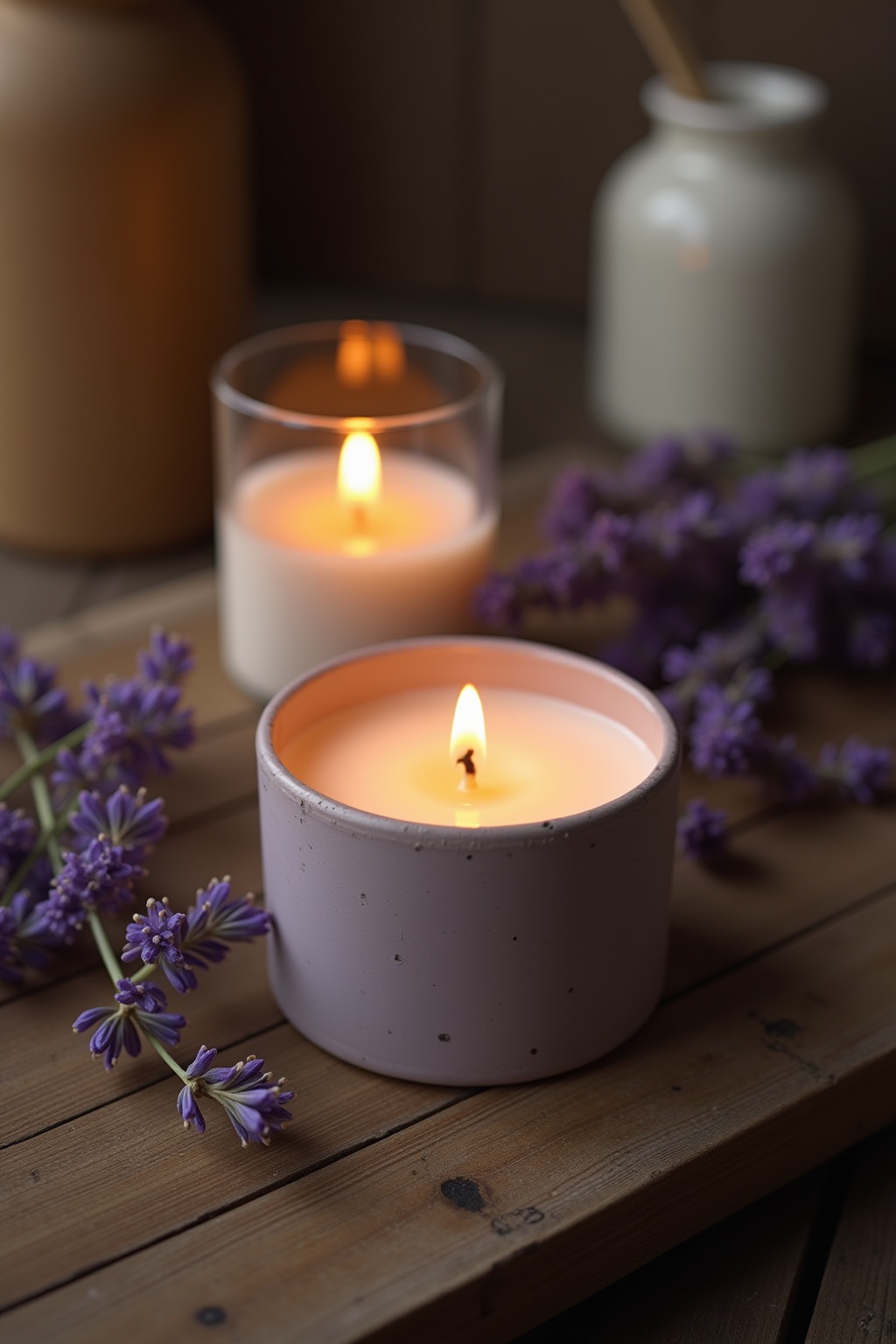 Duftkerzen mit Lavendelaroma zum Wohlfühlen