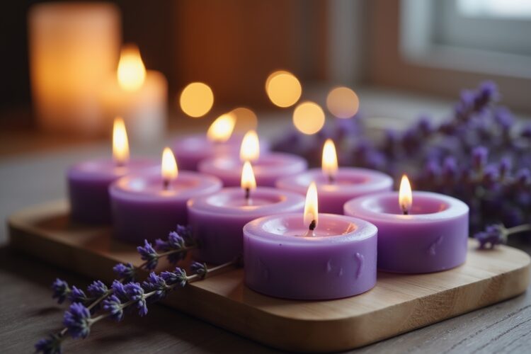 Duftkerzen mit Lavendelaroma zum Wohlfühlen