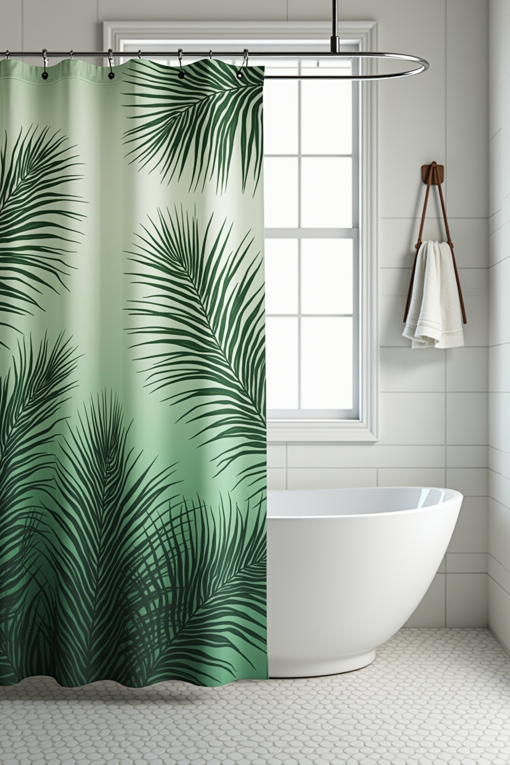 8 Duschvorhang mit Palmenmuster Ideen