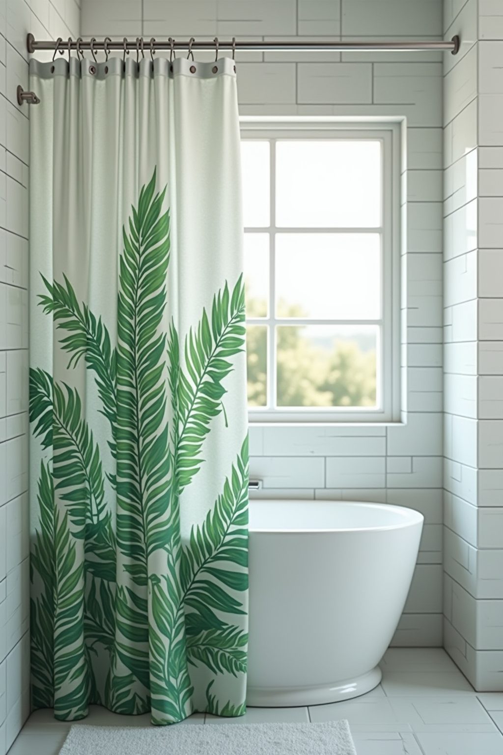 8 Duschvorhang mit Palmenmuster Ideen