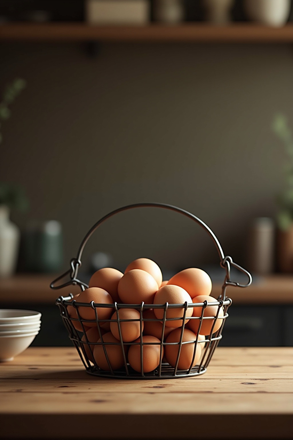 Eierkorb aus Metall Ideen für Zuhause