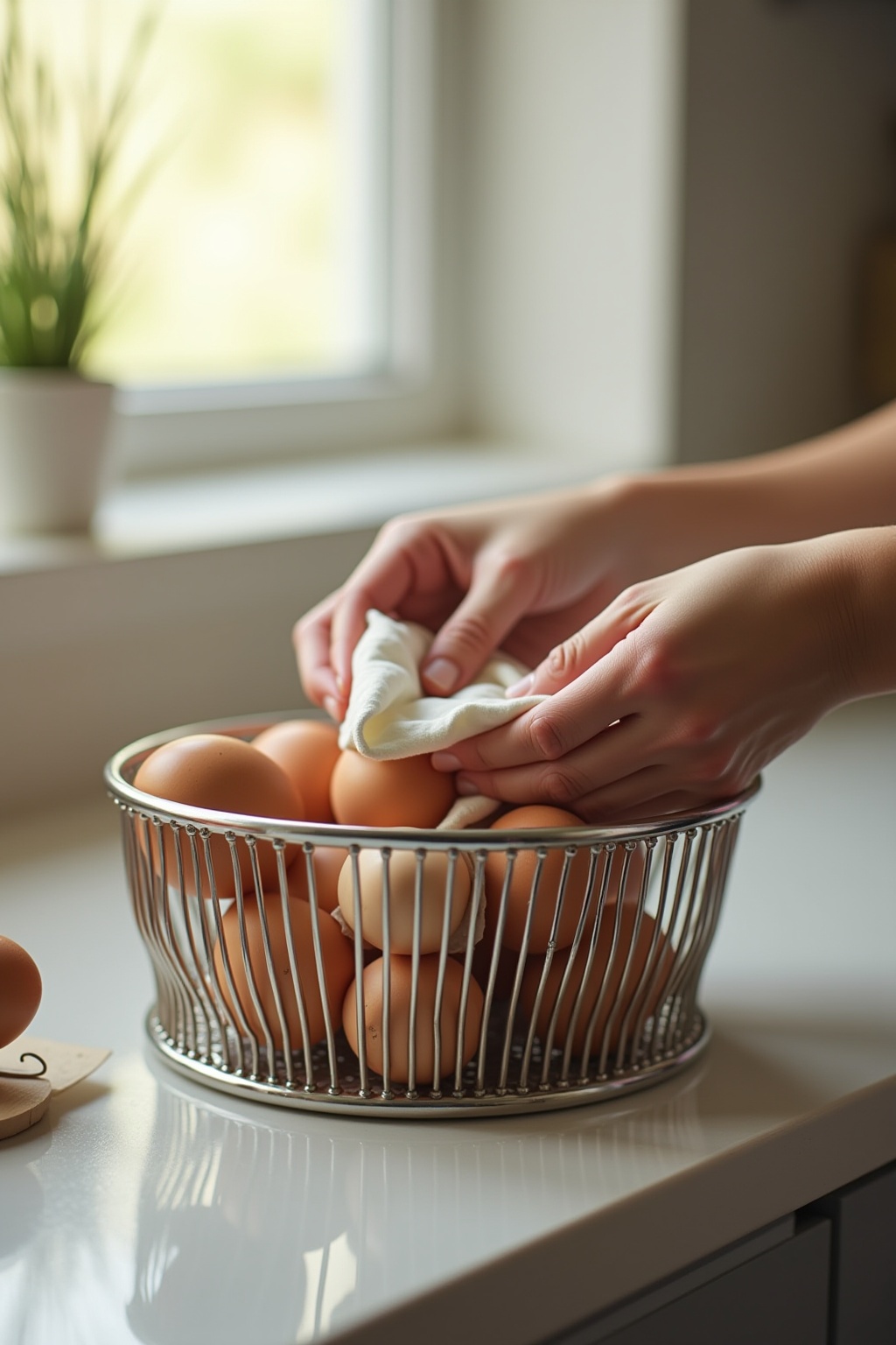 Eierkorb aus Metall Ideen für Zuhause