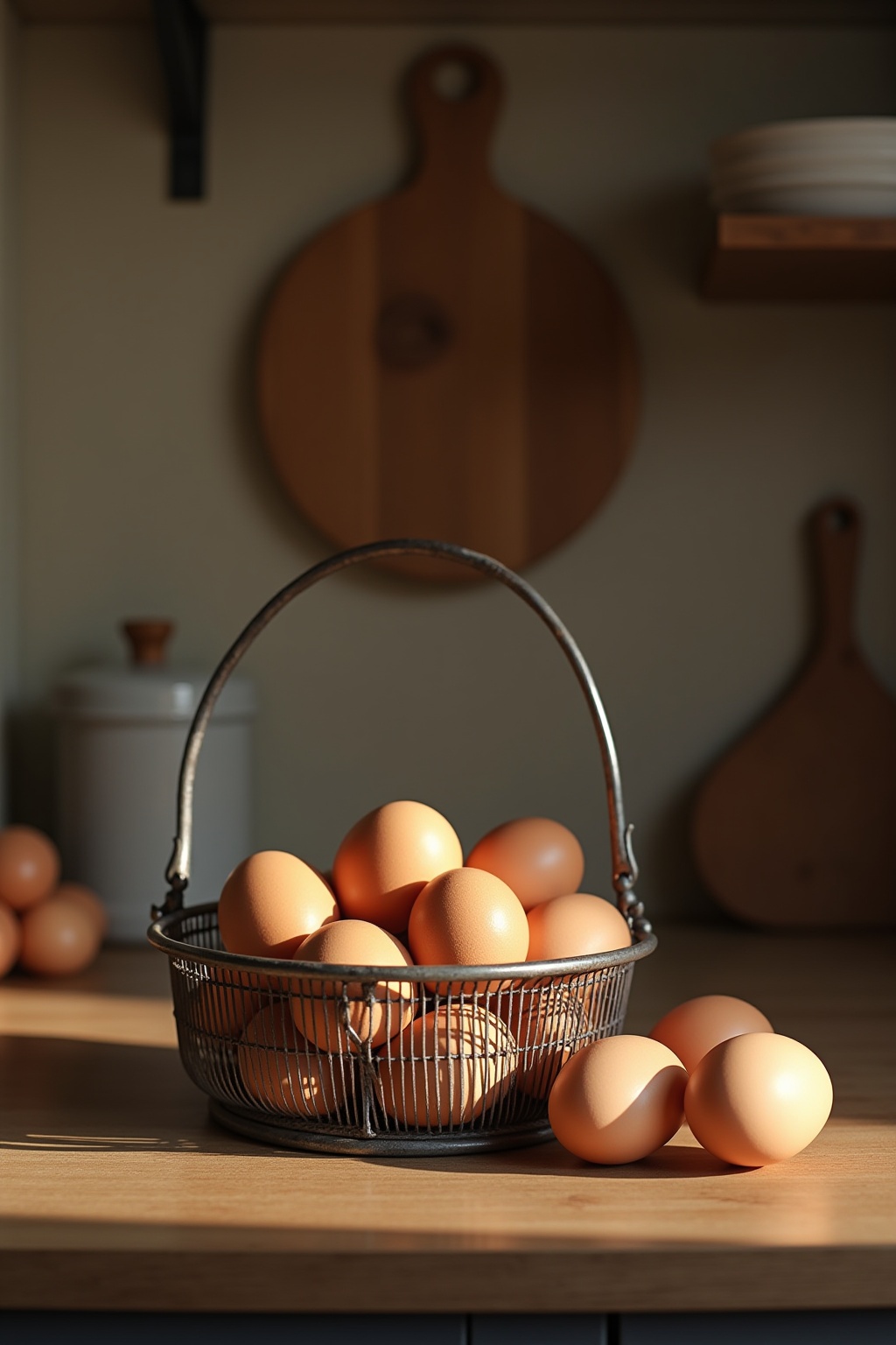 Eierkorb aus Metall Ideen für Zuhause