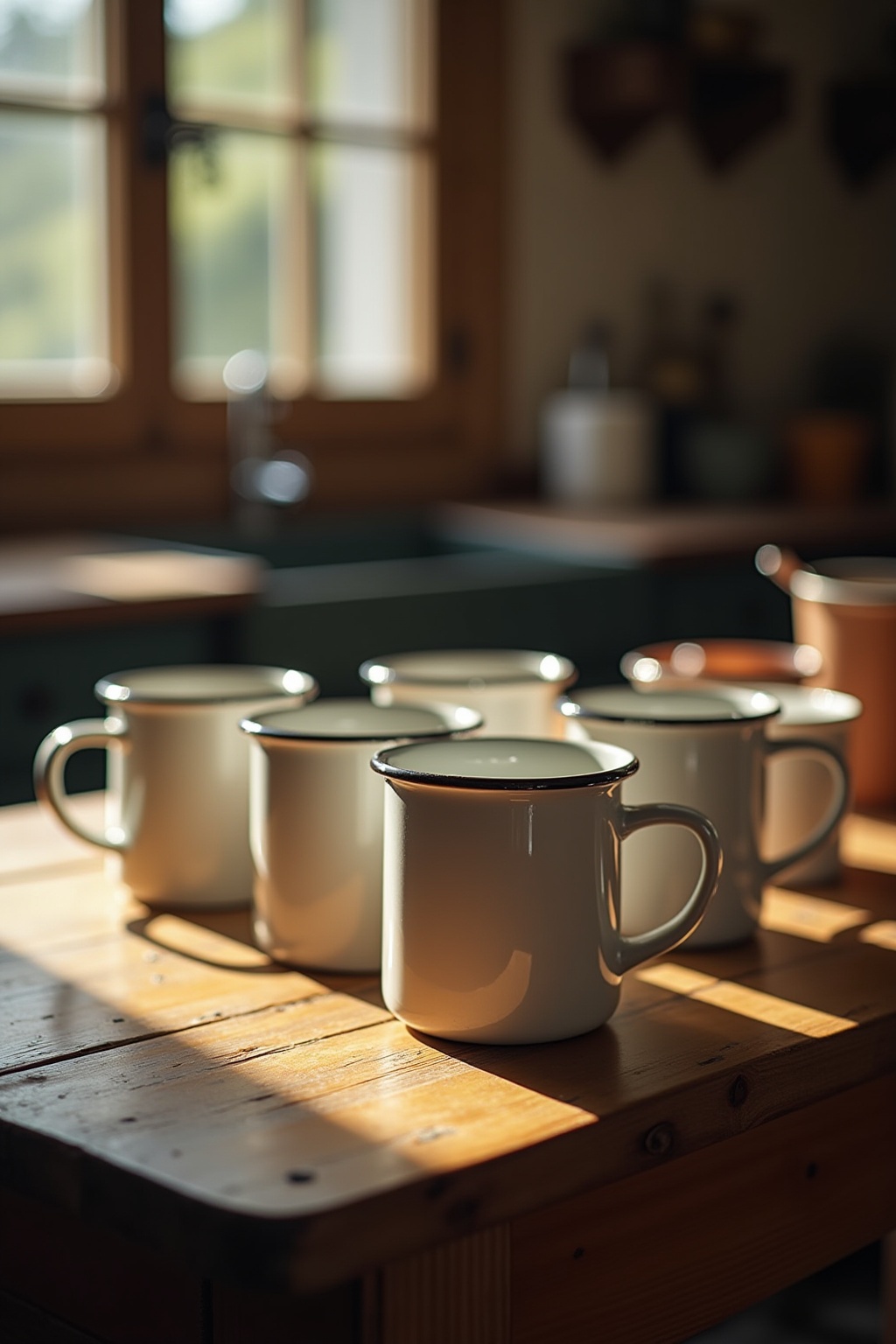 Emaille-Becher für Landhaus-Charme Ideen