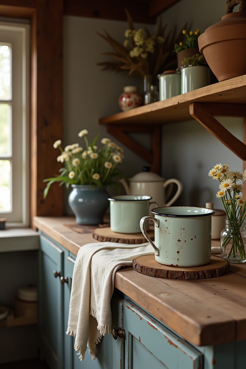 Emaille-Becher für Landhaus-Charme Ideen