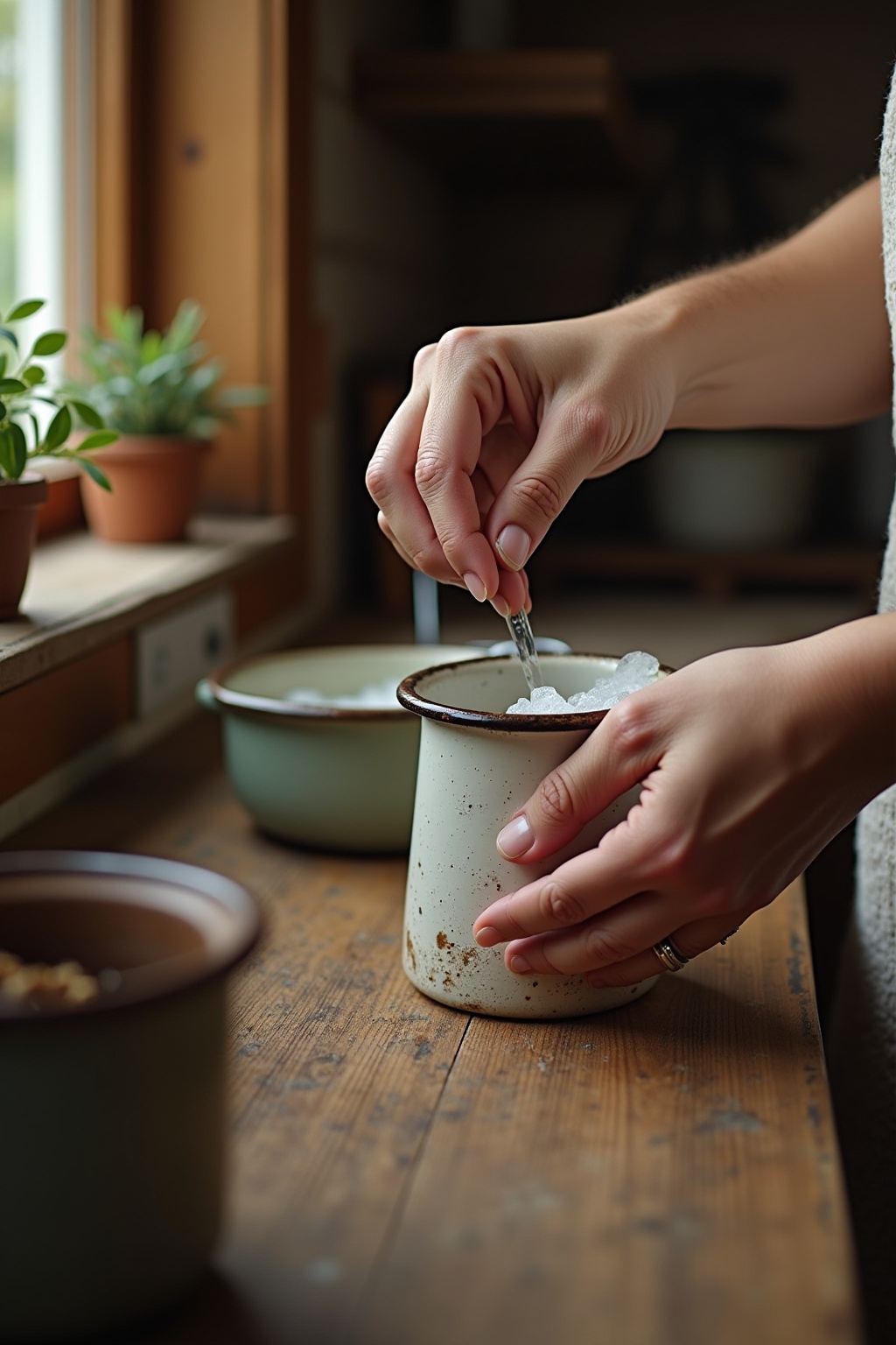 Emaille-Becher für Landhaus-Charme Ideen