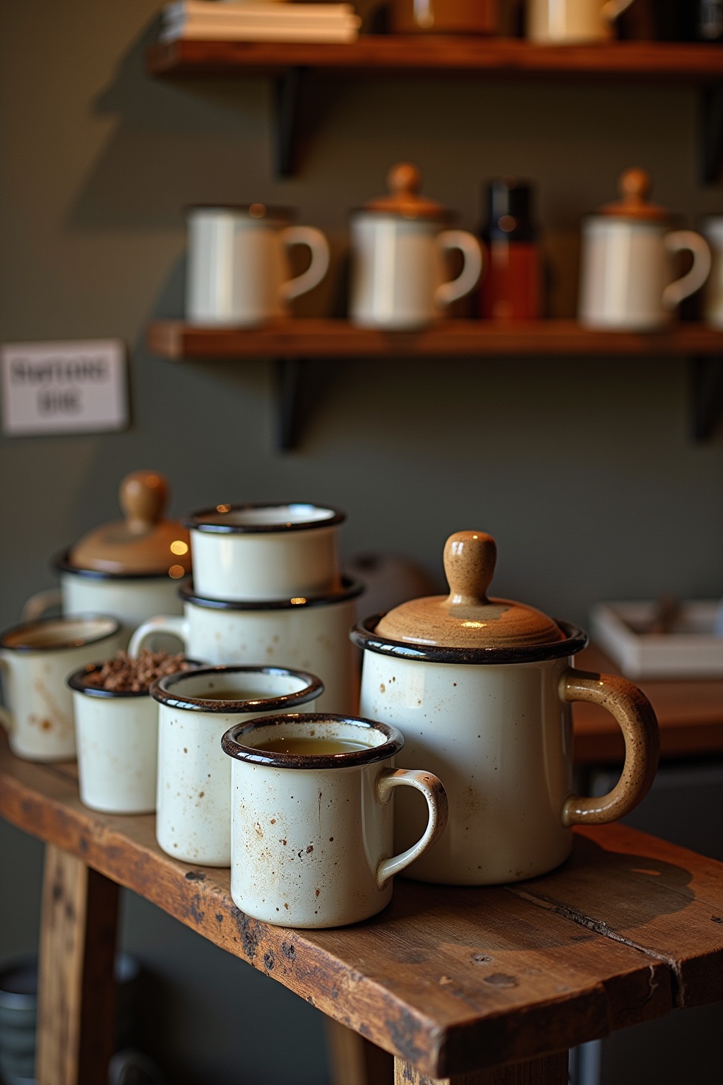 Emaille-Becher für Landhaus-Charme Ideen