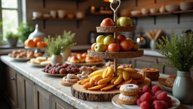 Etagere für Obst und Gebäck-Titel