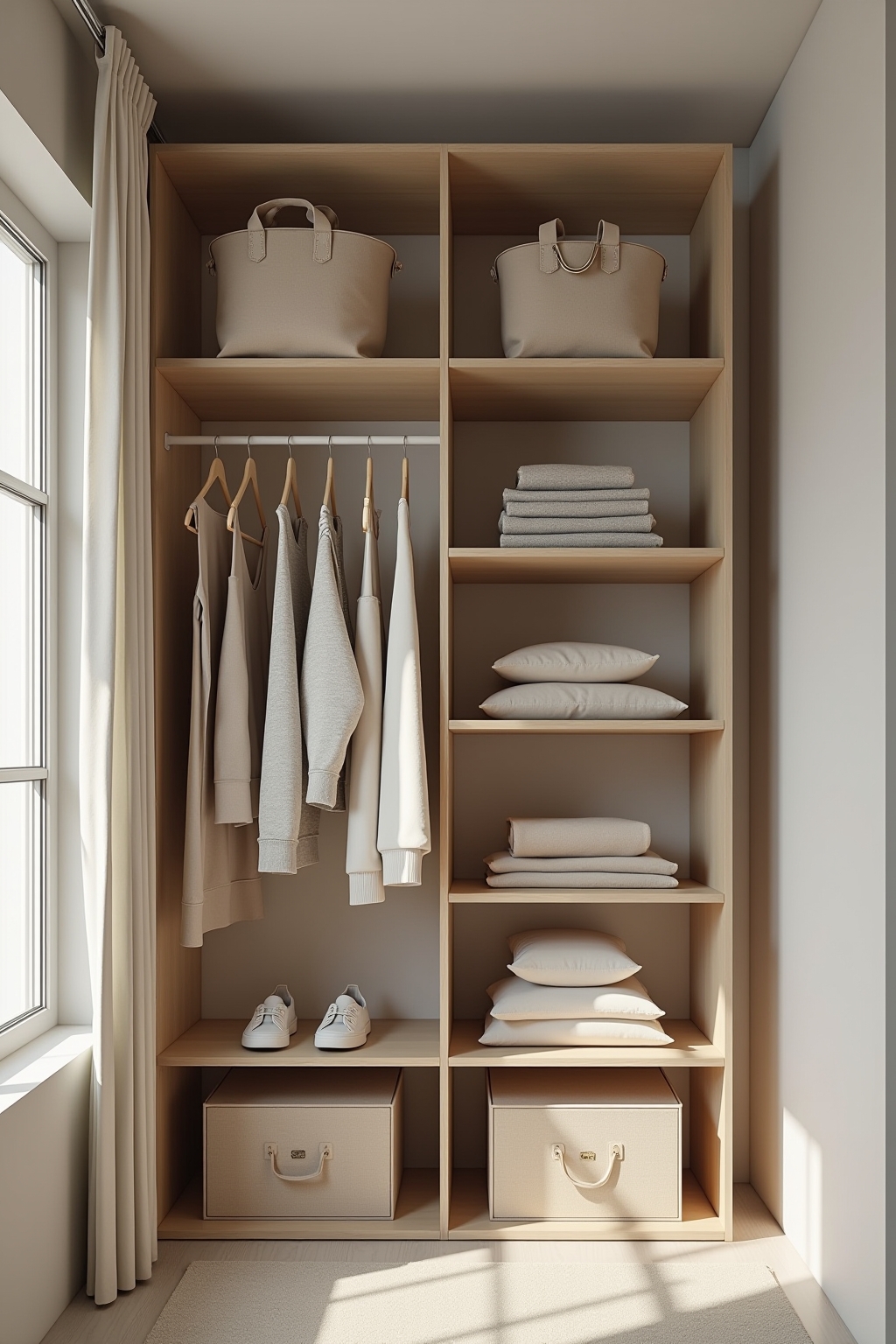 8 Filzboxen im Kleiderschrank – Ordnung leicht