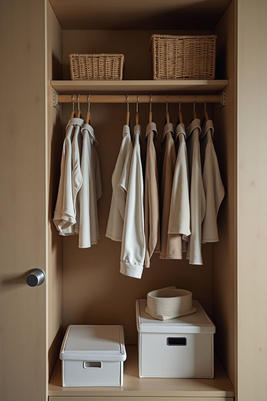 8 Filzboxen im Kleiderschrank – Ordnung leicht