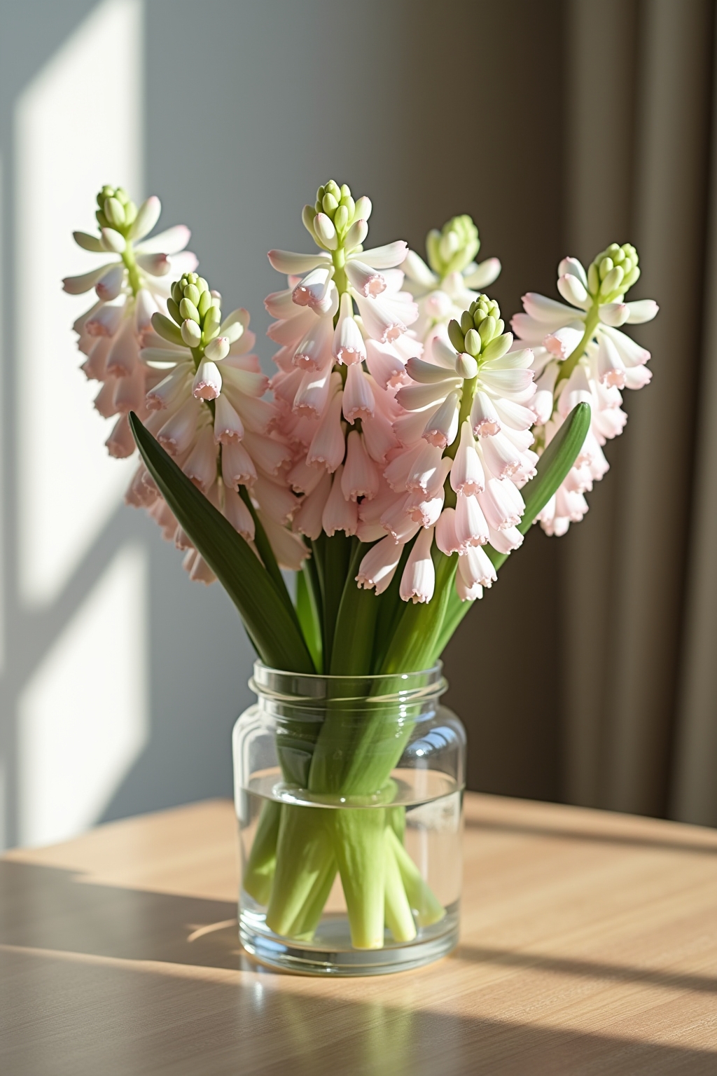 8 Frühlingsdeko mit Hyazinthen im Glas 8 Frühlingsdeko mit Hyazinthen im Glas
