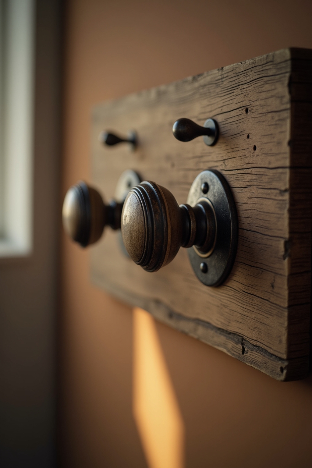 8 Garderobe aus alten Türknäufen selber machen