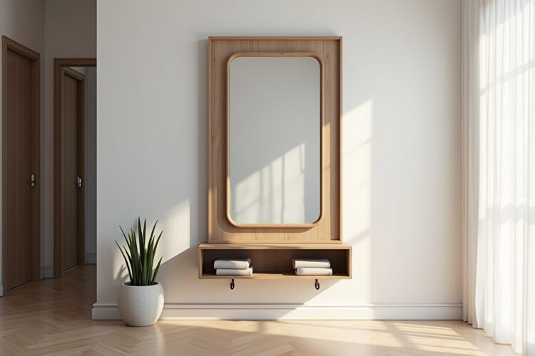 8 Garderobenspiegel mit Ablage Ideen