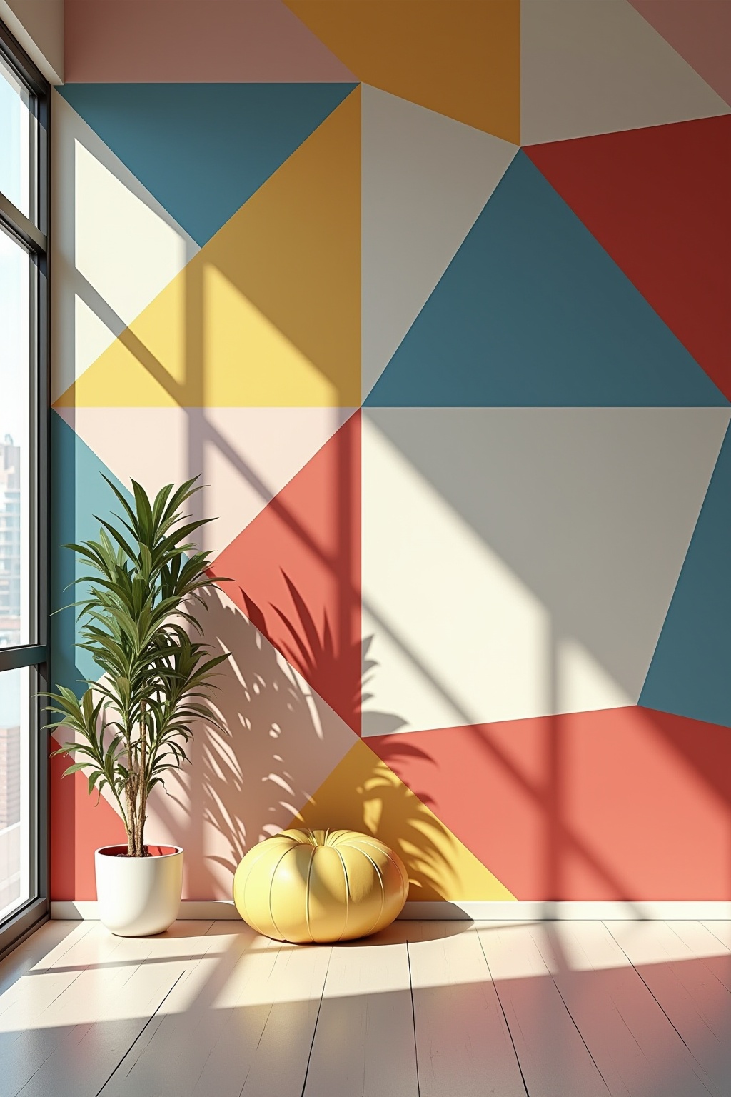 8 Geometrische Wandbemalung Ideen für dein Zuhause