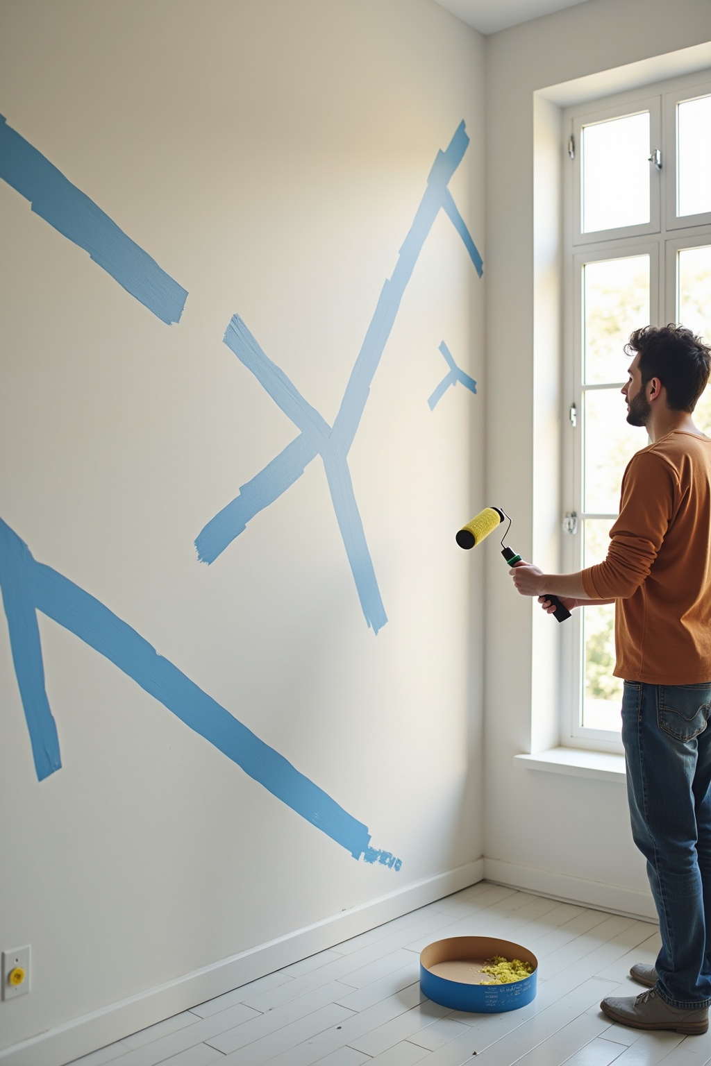 8 Geometrische Wandbemalung Ideen für dein Zuhause