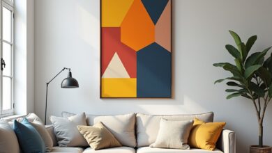 Geometrische Wandbemalung-Titel