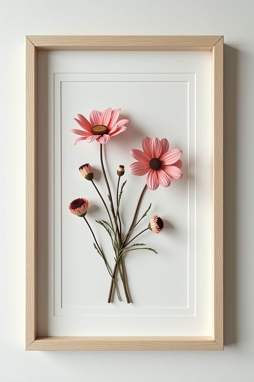 8 Gerahmte getrocknete Blumen für Zuhause