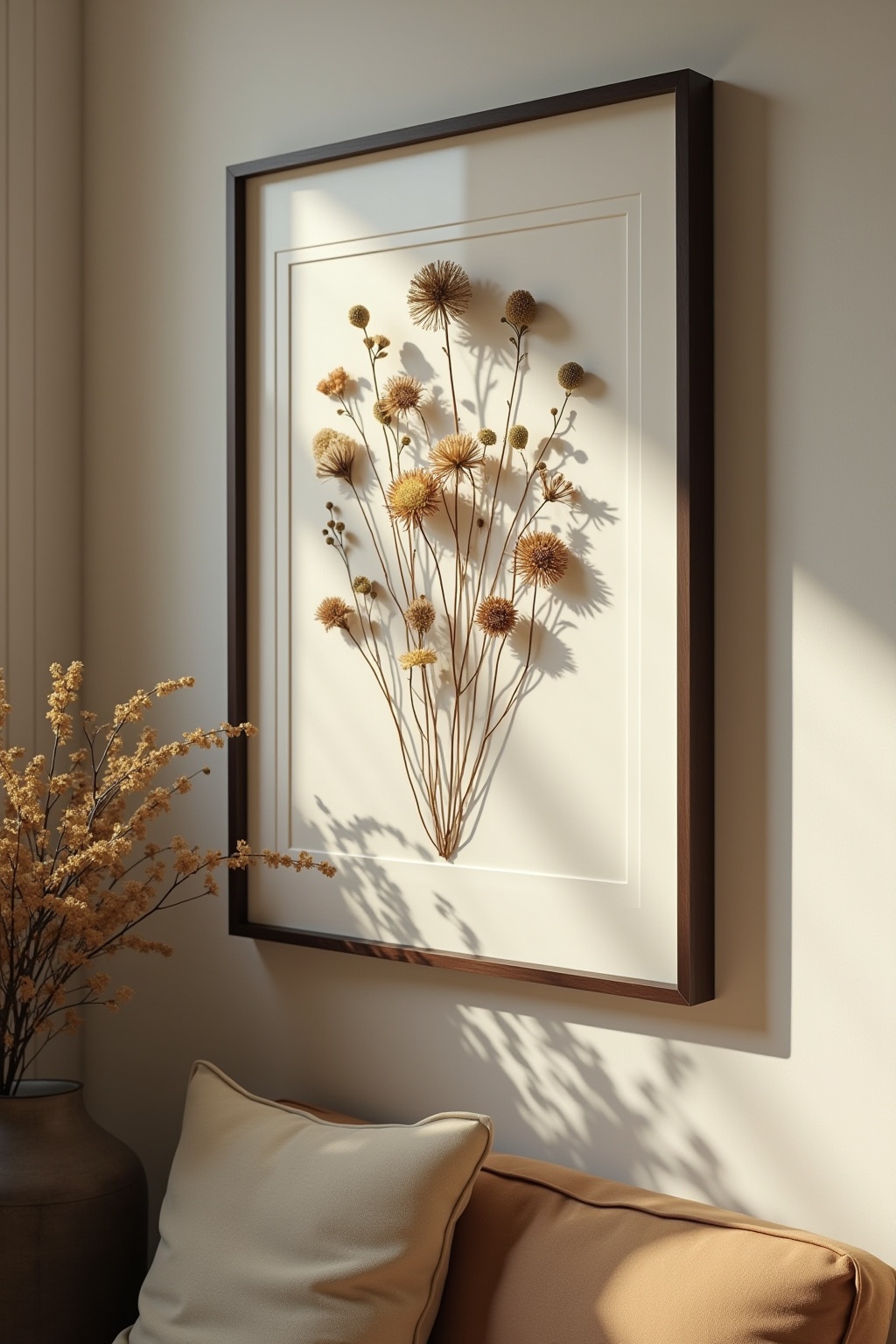 8 Gerahmte getrocknete Blumen für Zuhause