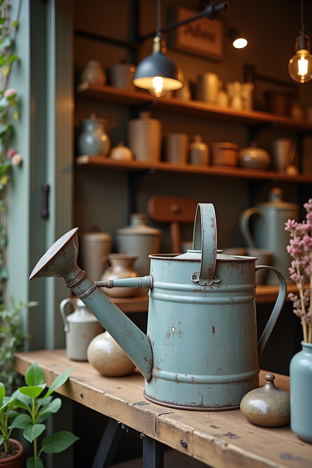 8 Gießkanne im Vintage-Stil als Deko Ideen