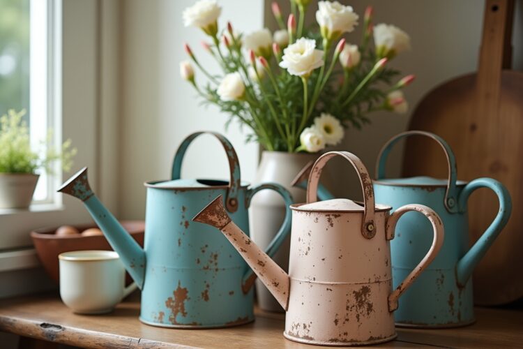 8 Gießkanne im Vintage-Stil als Deko Ideen