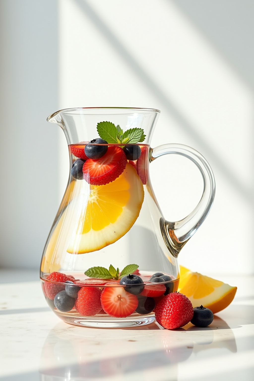 Glas-Karaffen mit Infused Water Ideen