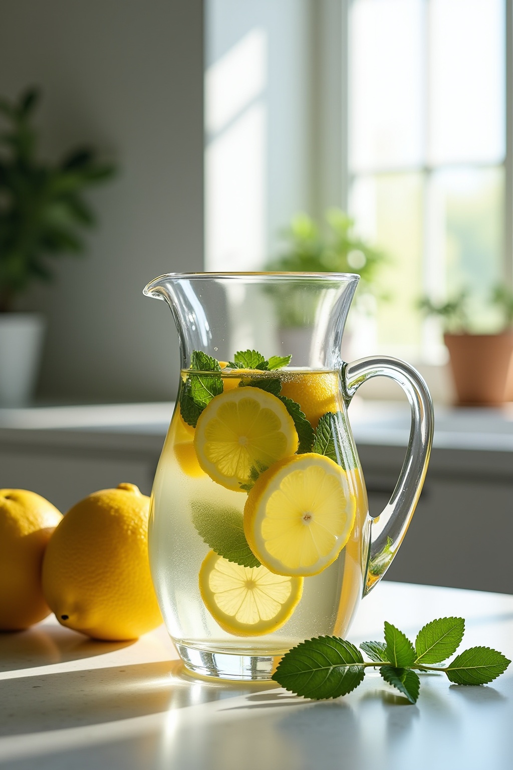 Glas-Karaffen mit Infused Water Ideen