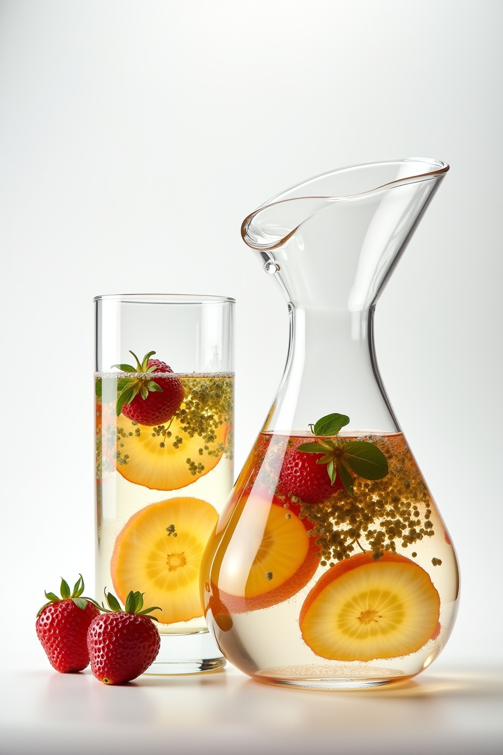 Glas-Karaffen mit Infused Water Ideen