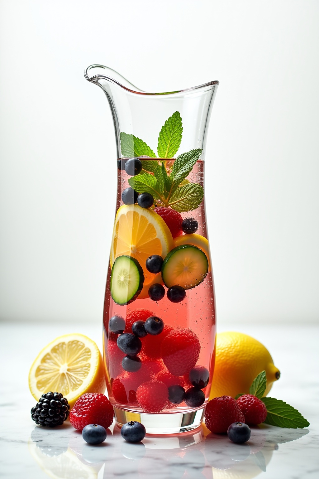Glas-Karaffen mit Infused Water Ideen